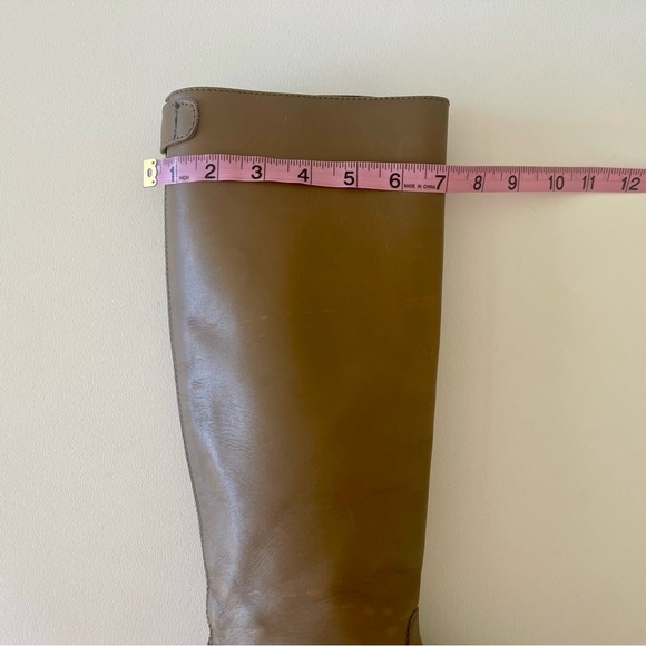 J. Crew Field Boots Riding Leather Equestrian Classic Minimalist Olive Green 6 - Picture 12 of 14